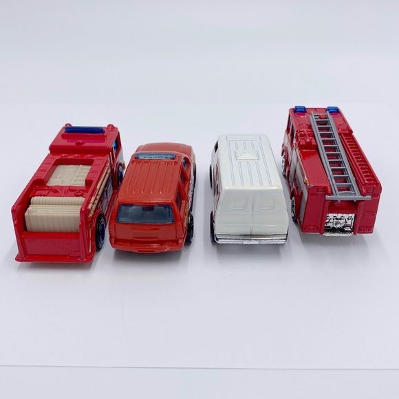 Hot Wheels Fire Rescue Car Lot of 4 - Picture 3 of 15